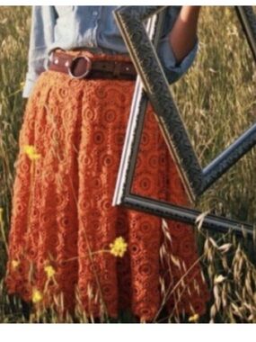 Anthropologie Moulinette Souers Eyelet skirt women’s skirt size 6